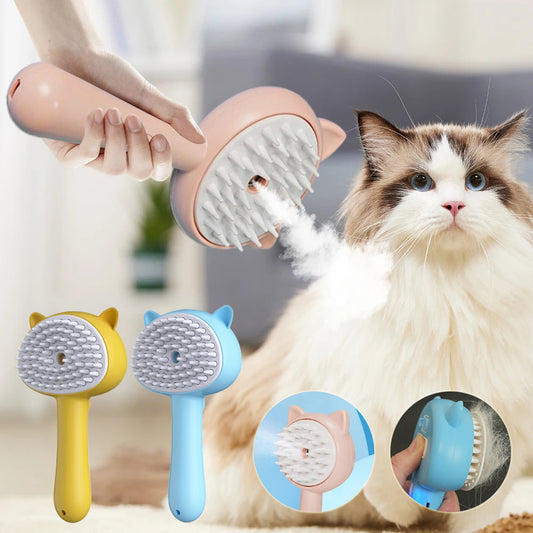 Rechargeable Steam Grooming Brush for Cats and Dogs - Maison du Cat